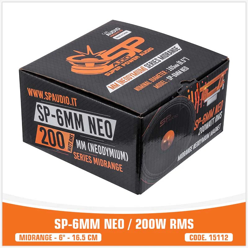 SP Audio - SP 6MM NEO MIDRANGE EXTREME 6,5"/16,5CM NEO MAGNET 200W RMS image 6