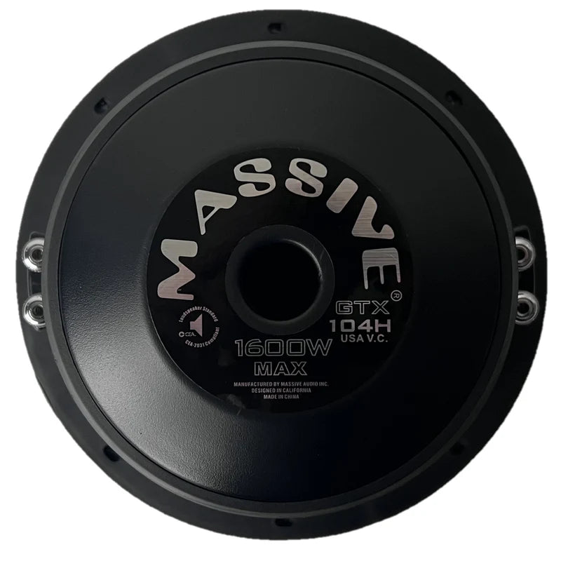 Massive Audio - GTX104H - 10" 800 Watts RMS Dual 4 Ohm Subwoofer Sale price image 3