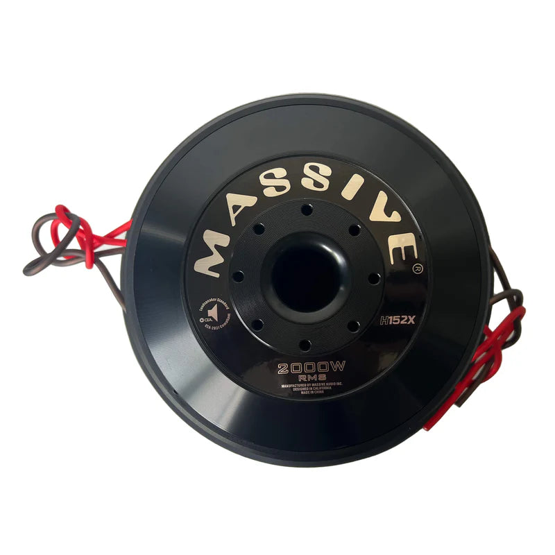 Massive Audio - H152X - 15" 2000 Watts RMS Dual 2 Ohm 3" V.C. Mega Subwoofer image 2