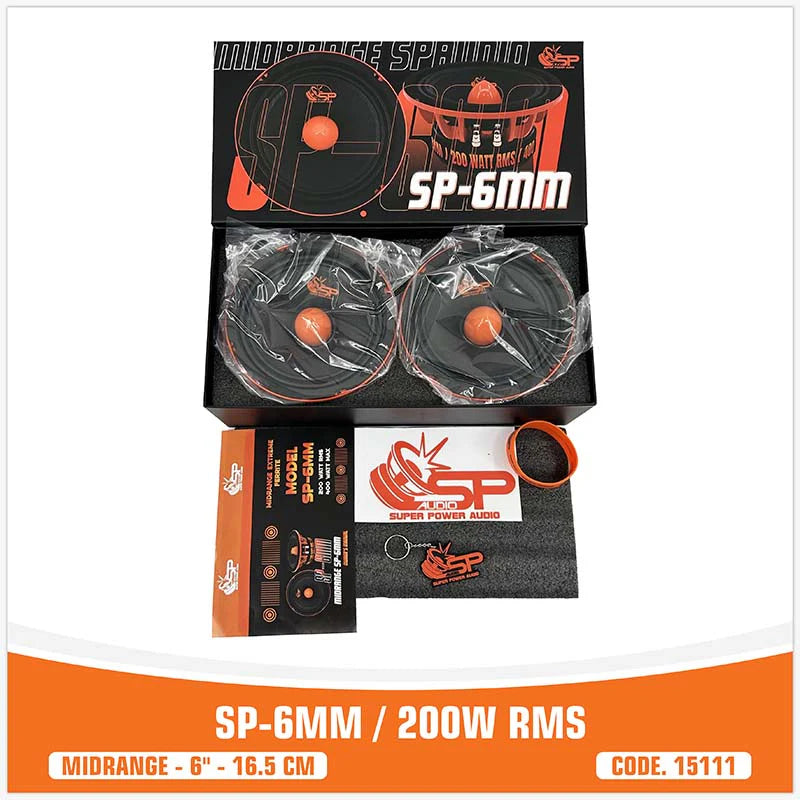 SP Audio - SP 6MM MIDRANGE EXTREME 6,5"/16,5CM 200W RMS image 1