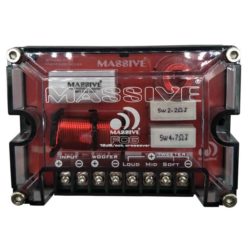 Massive Audio - FC6 - 6.5" 2-Way 150 Watts RMS Component Speaker Kit image 3