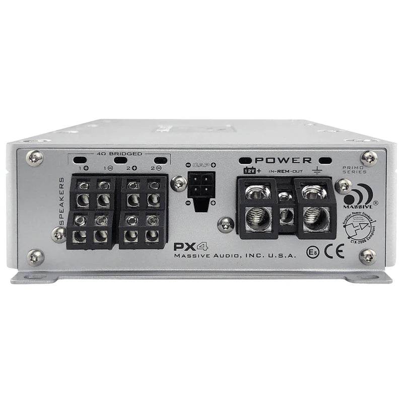 Massive Audio - PX4 - 100 Watts RMS x 4 @ 4 Ohm 4 Channel Amp image 1
