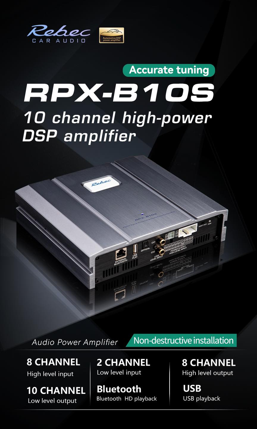 Rebec Audio - RPX-B10s - 8ch Bluetooth DSP Amplifier image 0