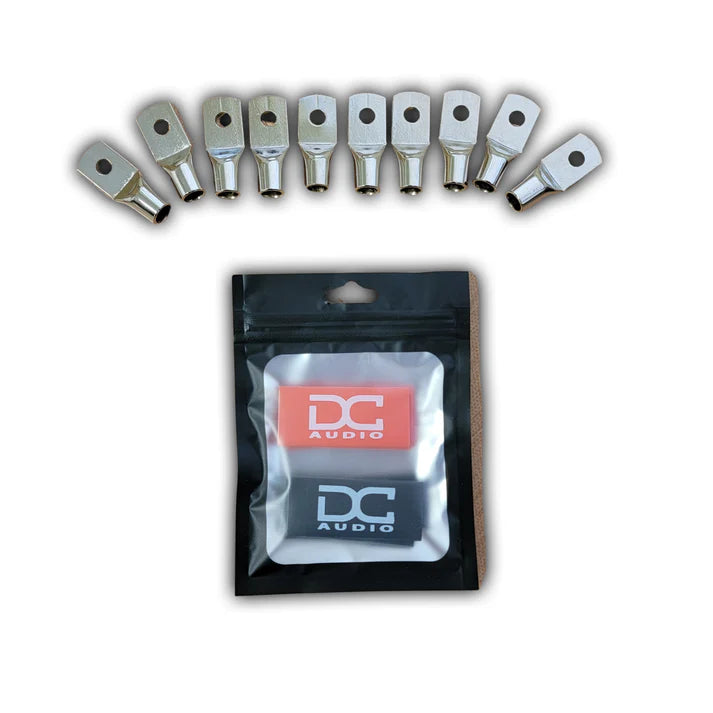 DC Audio -DC Audio 4AWG-10mm Hole Copper Ring Terminals w/ Heat Shrink 1 image 3