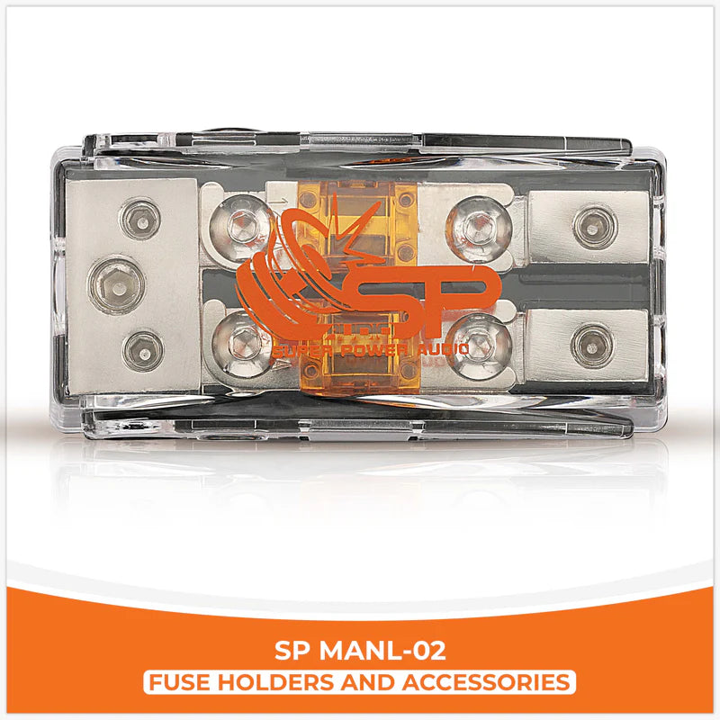 SP Audio - SP MAN 02 - FUSEHOLDER 1x0Ga+2x4GA IN + 2x8 GA OUT image 0