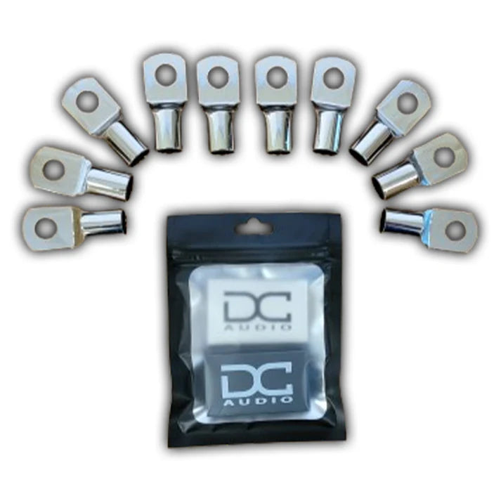 DC Audio -DC Audio 1/0 Gauge Tinned Copper Ring Terminals w/ Heat Shrink 10 pack image 2