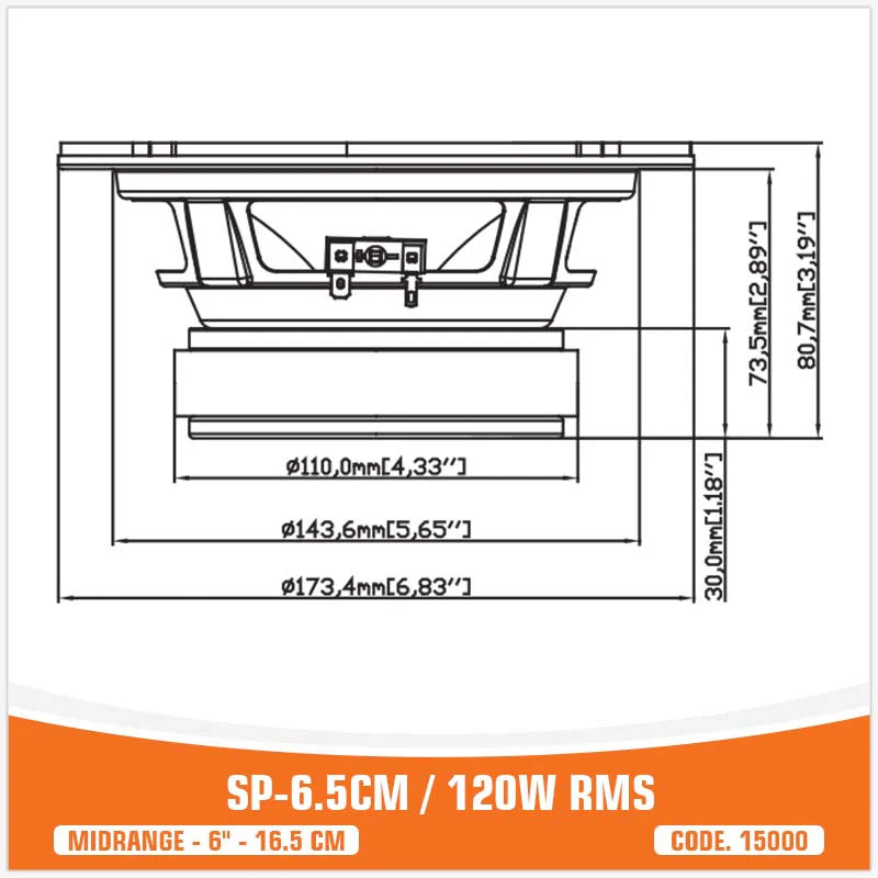 SP Audio - SP 6.5CM MIDRANGE BEST SELLER 6,5"/16,5CM 100W RMS image 9