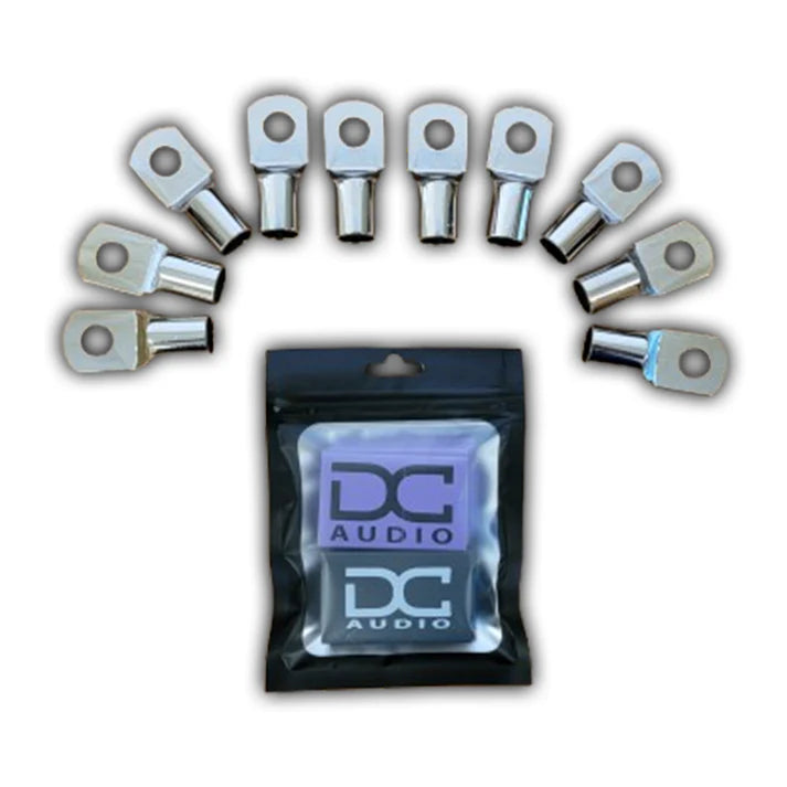 DC Audio -DC Audio 1/0 Gauge Tinned Copper Ring Terminals w/ Heat Shrink 10 pack image 5