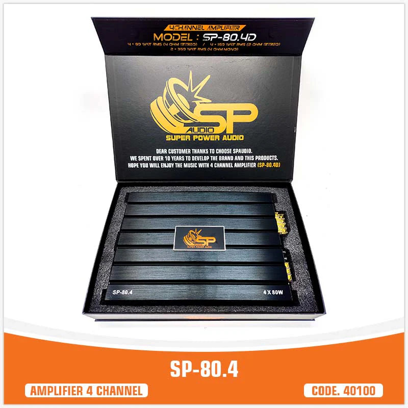 SP Audio - 80.4 Amplifier (UNIT PRICE)
