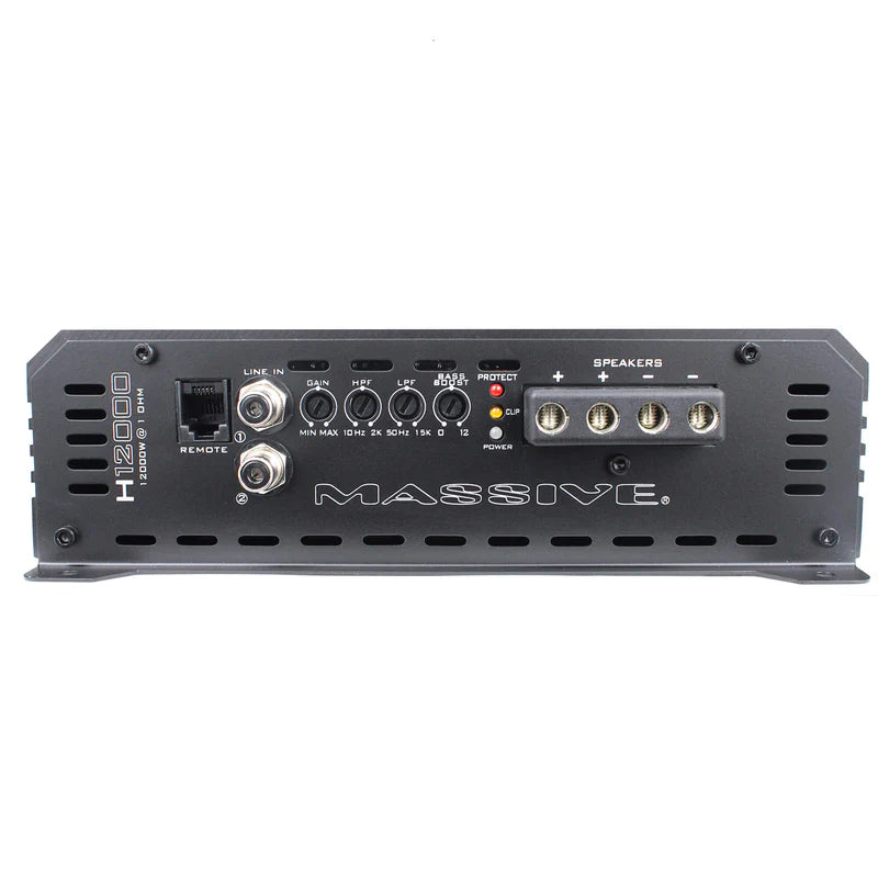 Massive Audio - H12000 - 12000 Watt RMS @ 1 Ohm Mono Block Hippo Series Amp image 5
