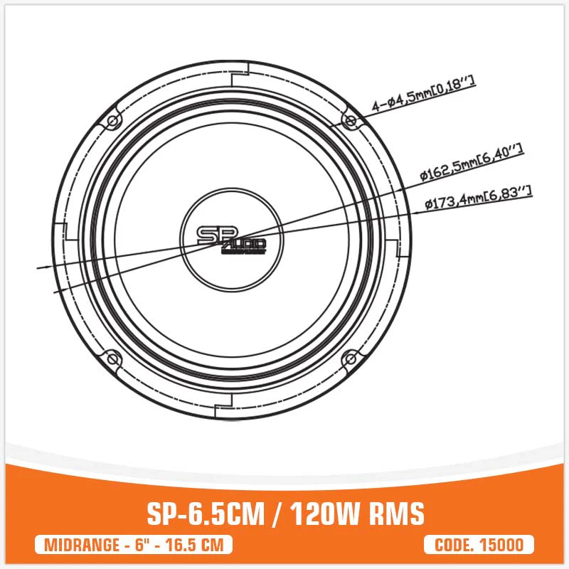 SP Audio - SP 6.5CM MIDRANGE BEST SELLER 6,5"/16,5CM 100W RMS image 8