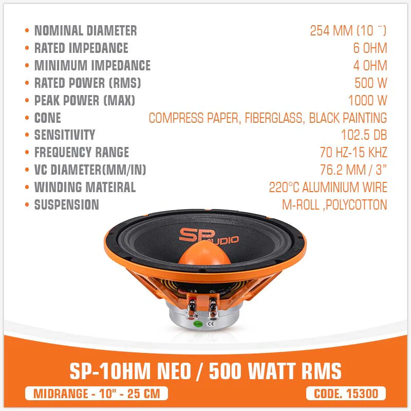 SP Audio - SP 10HM NEW MIDRANGE EXTREME 10"/25CM NEO MAGNET image 6