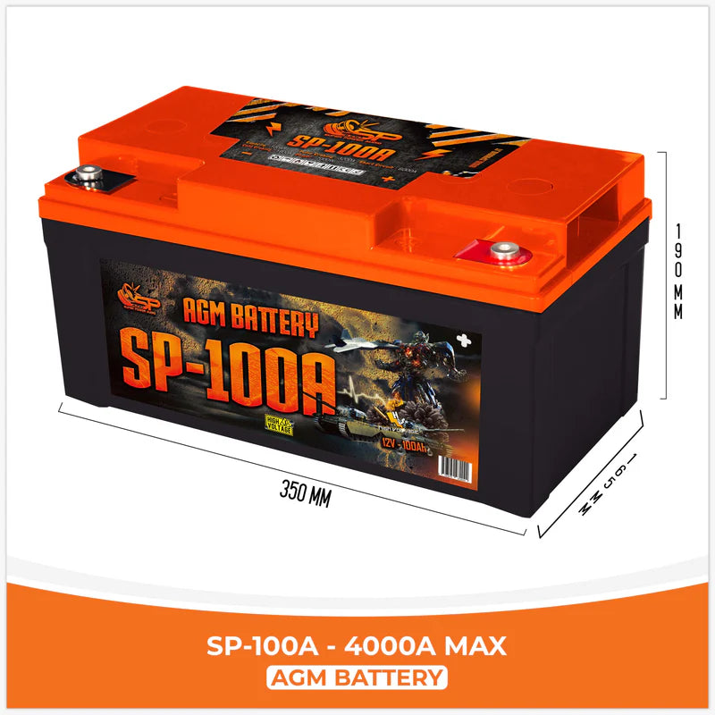 SP Audio - SP 100A AGM BATTERY LONG LIFE SPL image 2