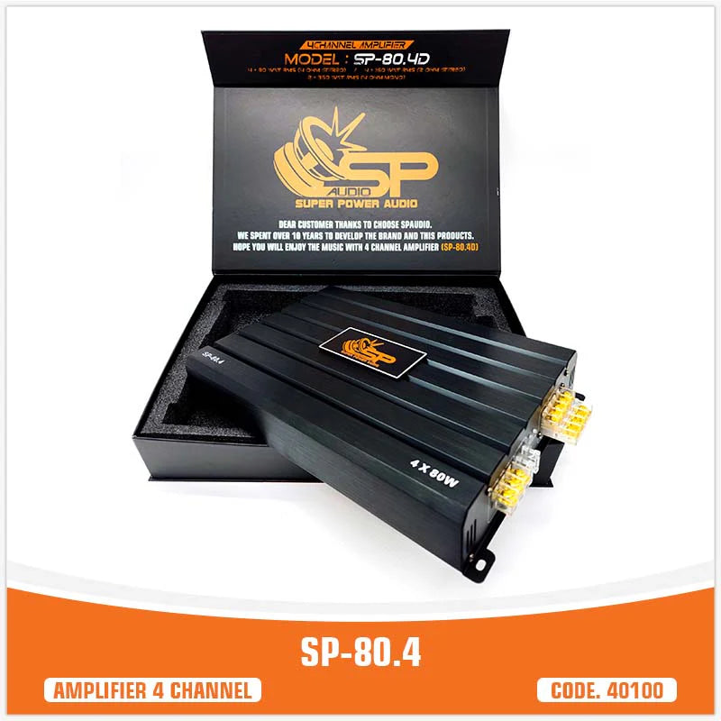 SP Audio - 80.4 Amplifier (UNIT PRICE)