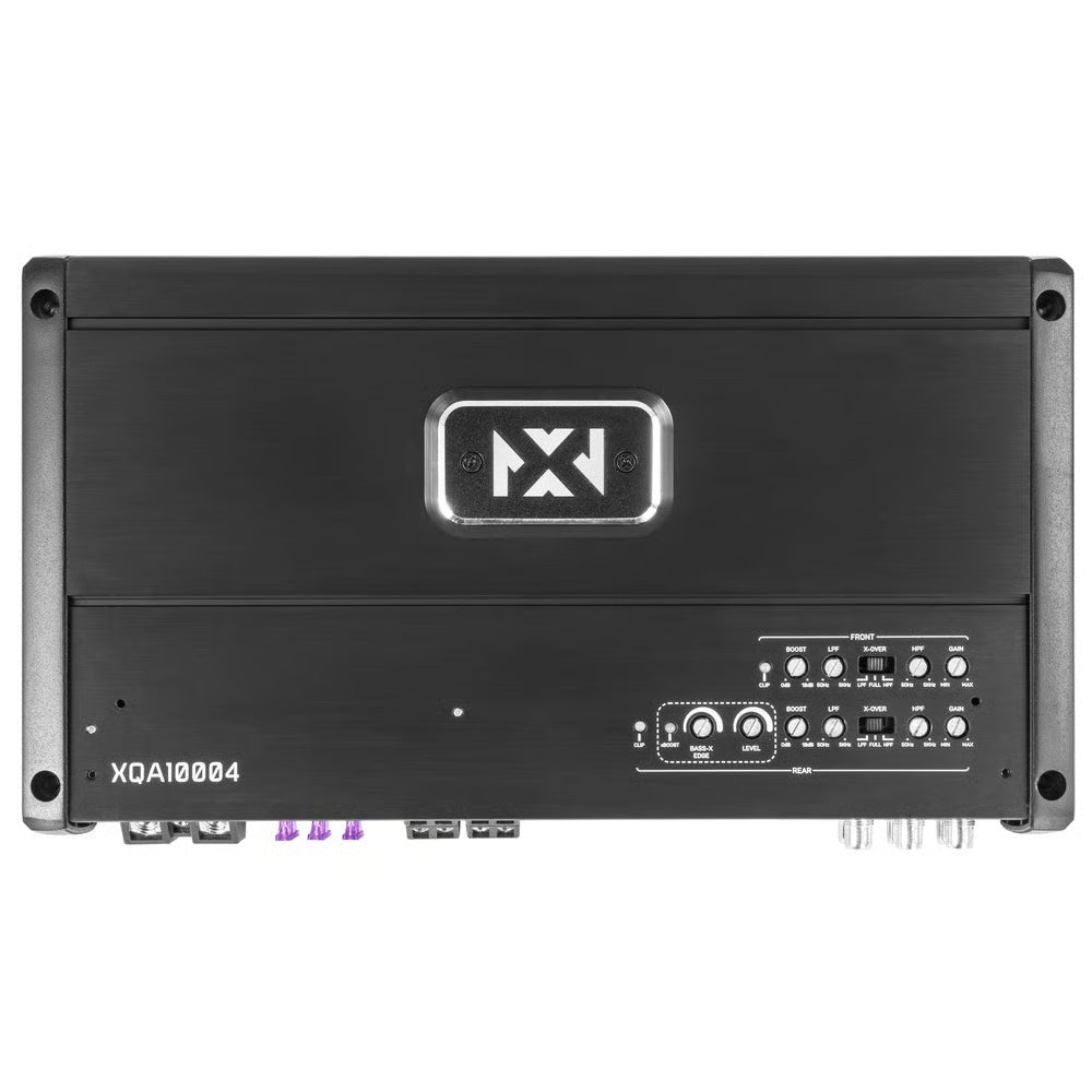 NVX 4-Channel & Mono Amp with Upgrade Kit + Capacitor Includes 4 ch Amp, 1200W Mono Amp, Amp kit, 2ch rca, 4ch rca, Speaker Wire, Big 3 kit, Capacitor