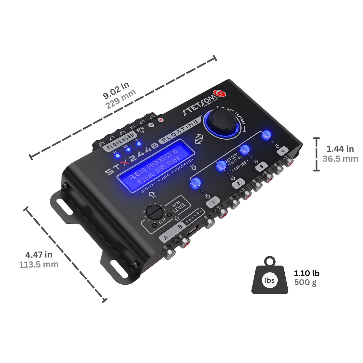 Stetsom STX2448 FLOATING Full Pro DSP Digital Signal Processor, Crossover & Eq image 8