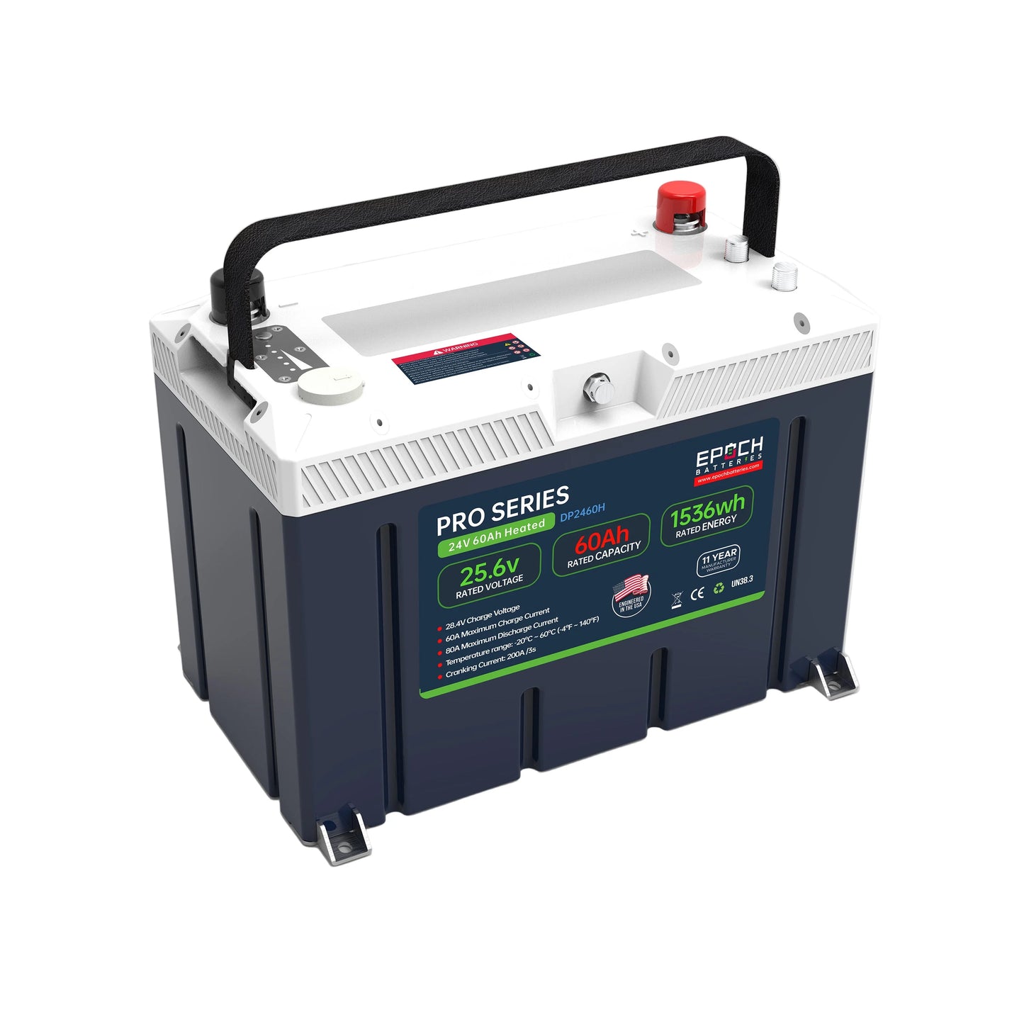 24V 60Ah Pro Series - Heated, Bluetooth & Victron Comms LiFePO4 Battery
