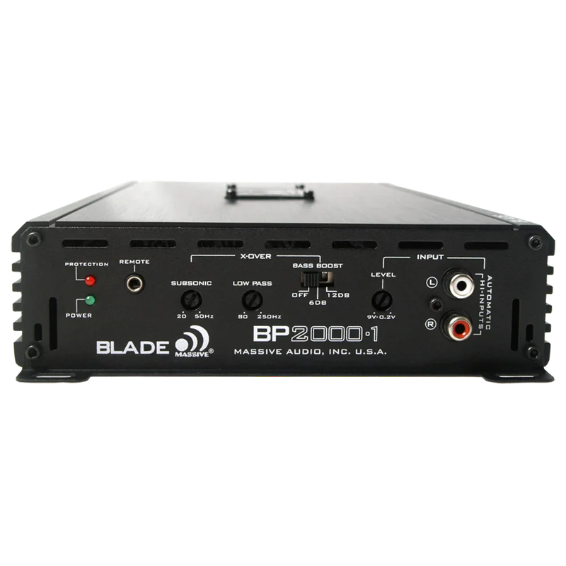Massive Audio - BP2000.1 V2 - 1000 WATTS RMS X 1 @ 1 OHM DIGITAL MONO AMP image 2