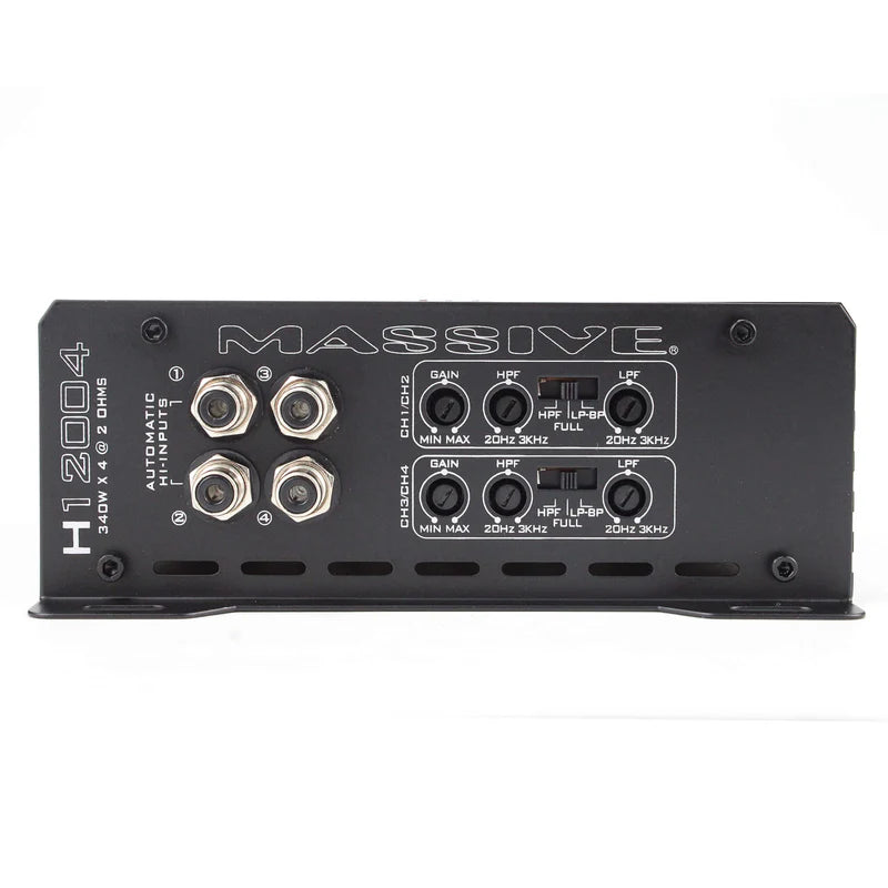 Massive Audio - H12004 - 200 Watts RMS x 4 @ 4 Ohm 4 Channel Amplifier Sale pric image 2