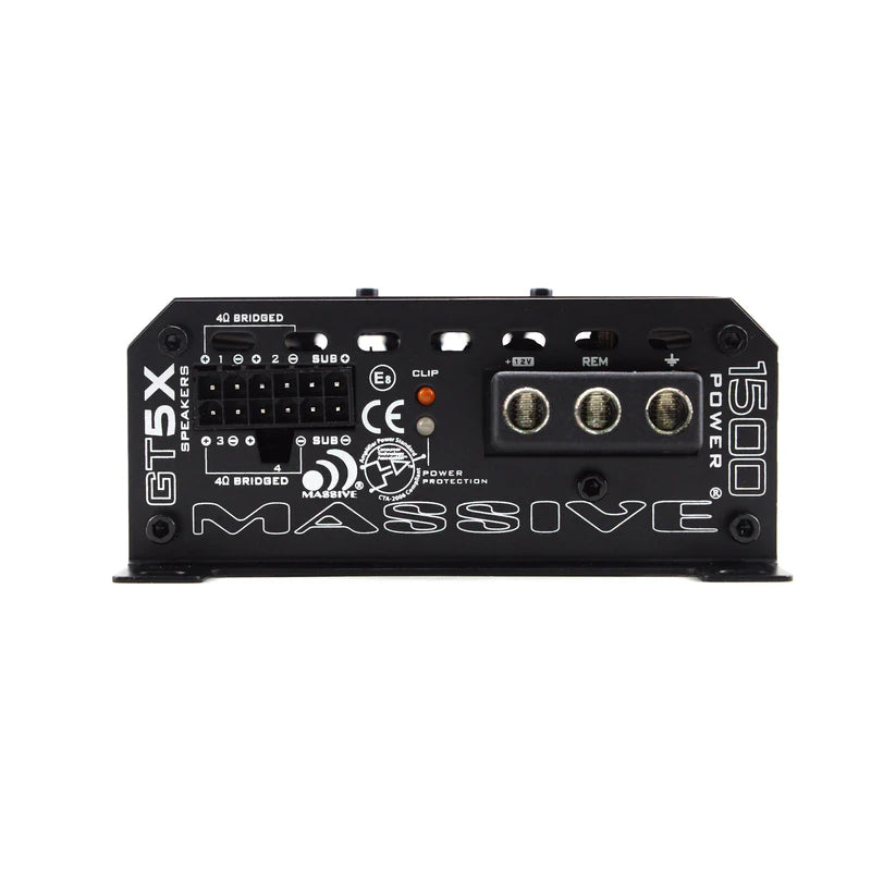 Massive Audio - GT5X - 115 Watts RMS x 4 + 510 Watts 5-CH Amp image 2