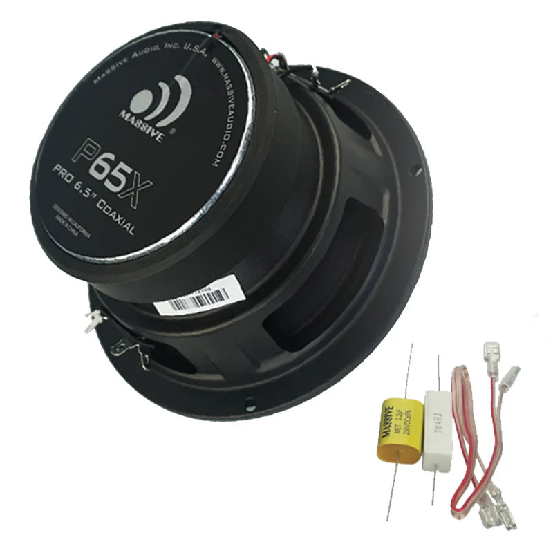 Massive Audio -P65XV2 - 6.5" 2-Way 120 Watts RMS Coaxial Pro Audio Speakers image 1