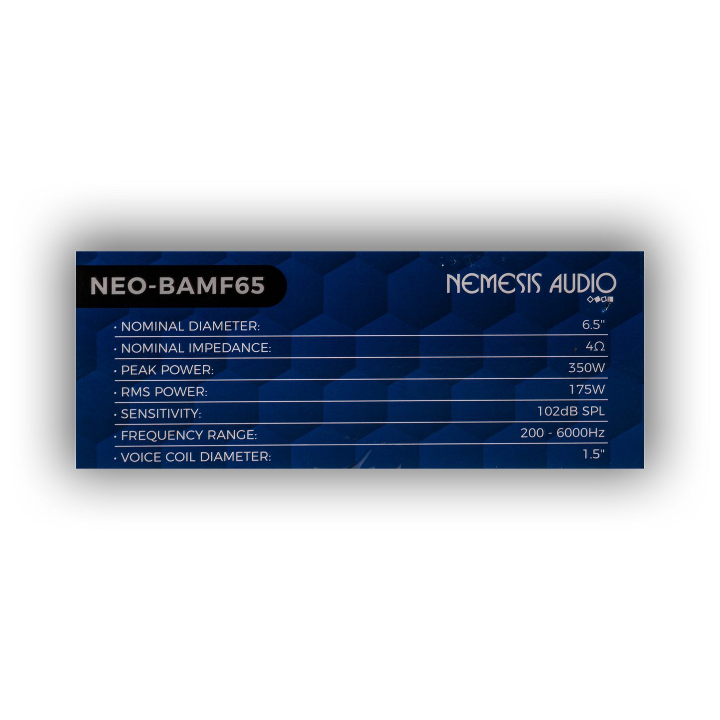 Nemesis Audio-NEO-BAMF65-6.5″ Midrange 175W RMS 1.5″ Voice Coil 4-Ohm image 8