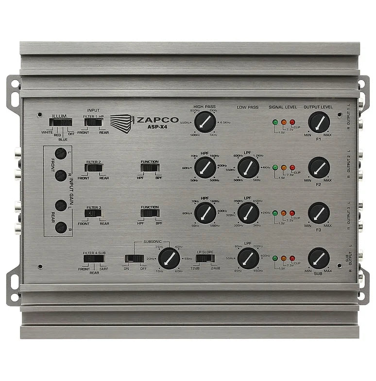 Zapco - ASP-X4 2/3/4-Way Electronic Crossover image 2