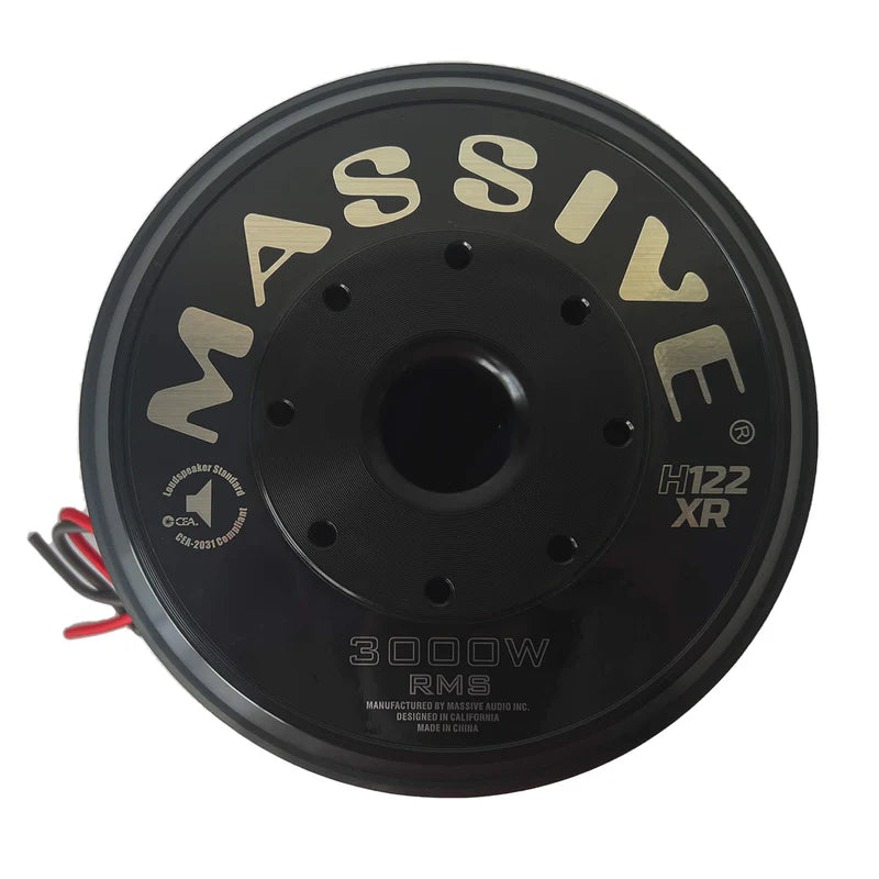 Massive Audio - H122XR - 12" 3000 Watts RMS Dual 2 Ohm 4" V.C. Mega 70 Lbs. Sub image 3