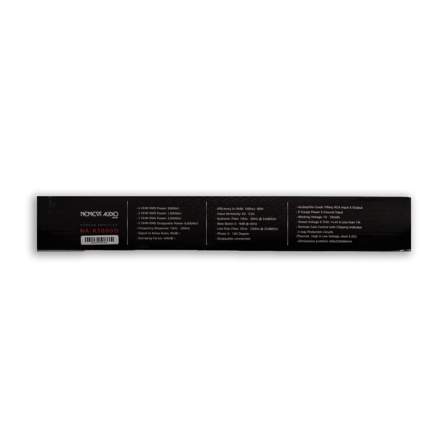 Nemesis Audio - 3000W RMS @ 1-Ohm Class D 1-Channel Car Amplifier Made in Korea image 4
