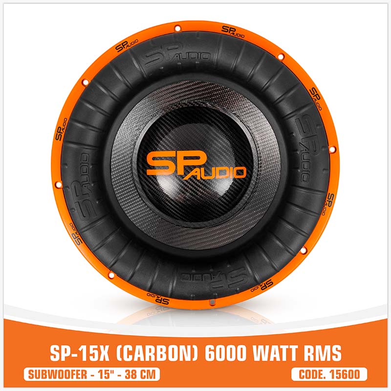 SP Audio - SP 15X - CARBON FIBERS SUBWOOFER 15" 6000W RMS image 1