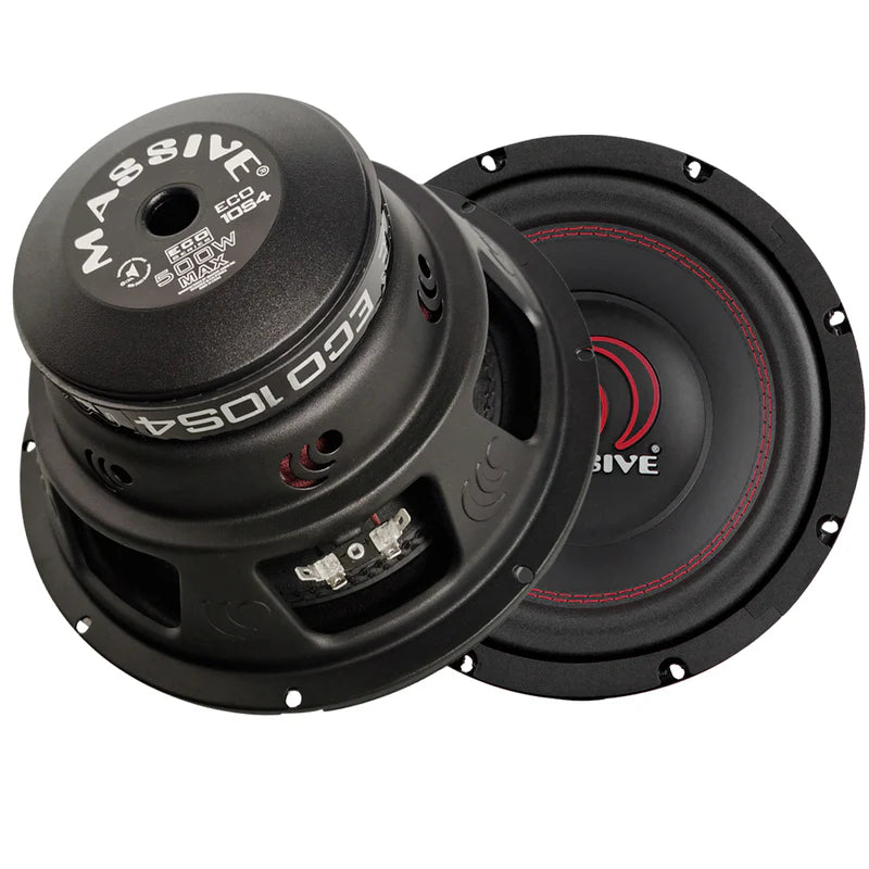 Massive Audio - ECO10S4 - 10" 250 WATTS RMS SINGLE 4 OHM SUBWOOFER image 0