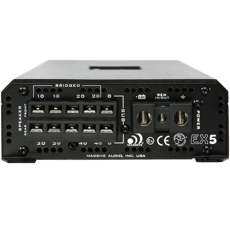 Massive Audio - EX5 - 120 Watts RMS x 4 @ 4 Ohm + 800 Watts @ 1 Ohm 5-CH Amp image 1