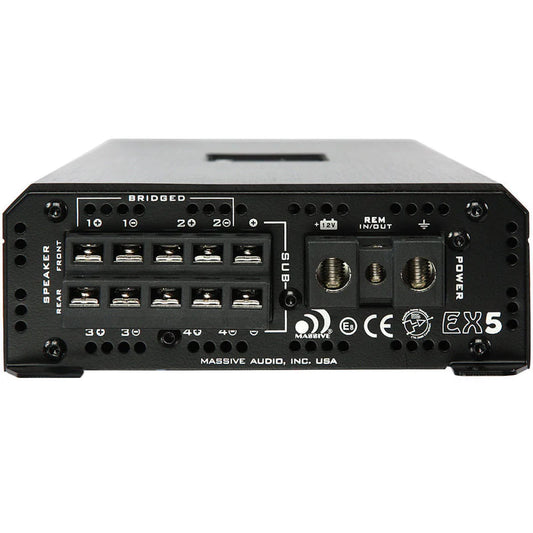 Massive Audio - EX5 - 120 Watts RMS x 4 @ 4 Ohm + 800 Watts @ 1 Ohm 5-CH Amp image 1