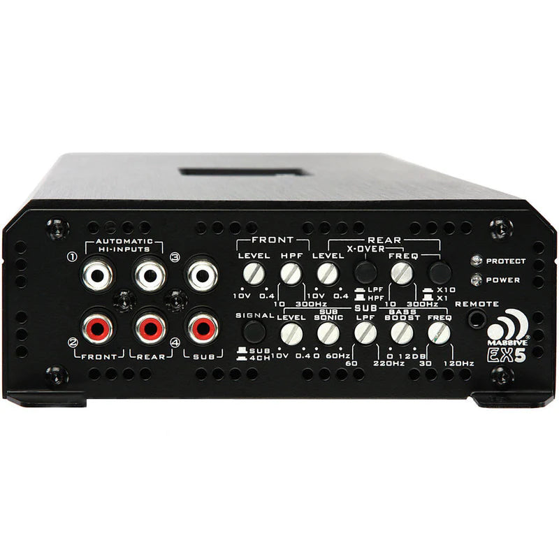 Massive Audio - EX5 - 120 Watts RMS x 4 @ 4 Ohm + 800 Watts @ 1 Ohm 5-CH Amp image 2