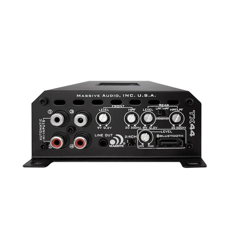 Massive Audio - TX44 - 120 Watts x 4 @ 4 Ohm RMS 4 Ch Bluetooth Marine Amp image 3