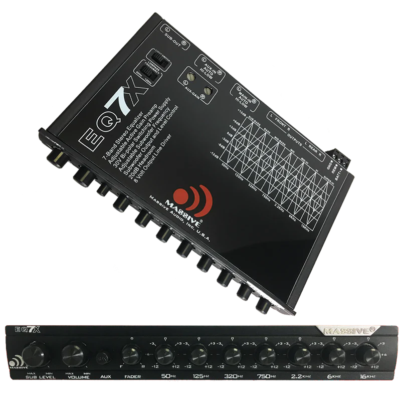 Massive Audio -EQ7X - 7 Band Car Audio Graphic Equalizer image 2