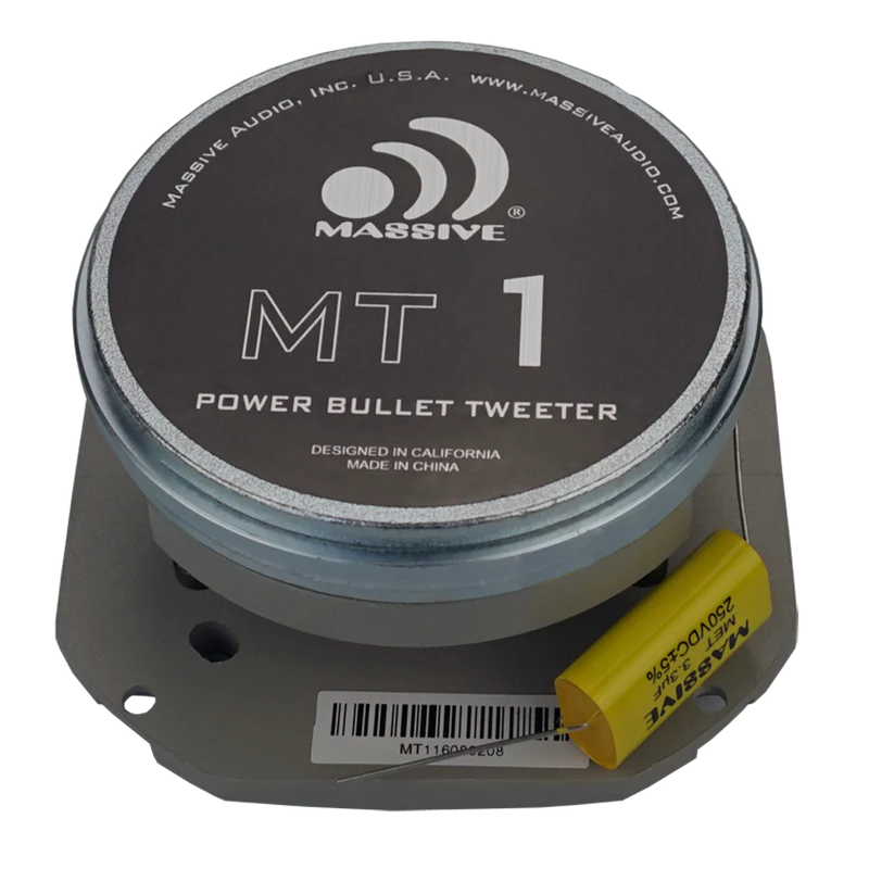Massive Audio - MT1V2 - 3.5" 60 Watts RMS 4 Ohm Power Bullet Tweeter image 1