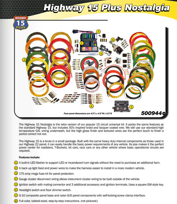 American Autowire - Highway 15 Nostalgia Universal Wiring System image 2