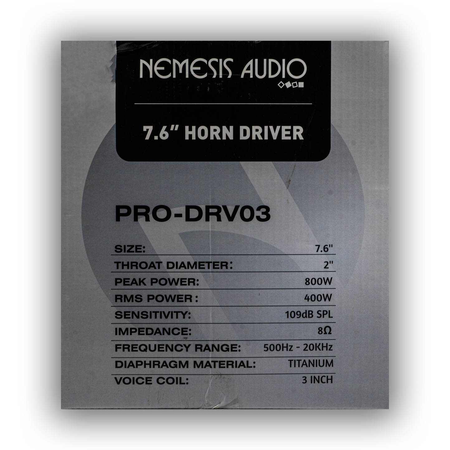Nemesis Audio - PRO-DRV03 - 7.6″ Horn Driver 800W Max 400W RMS 8-Ohm image 4