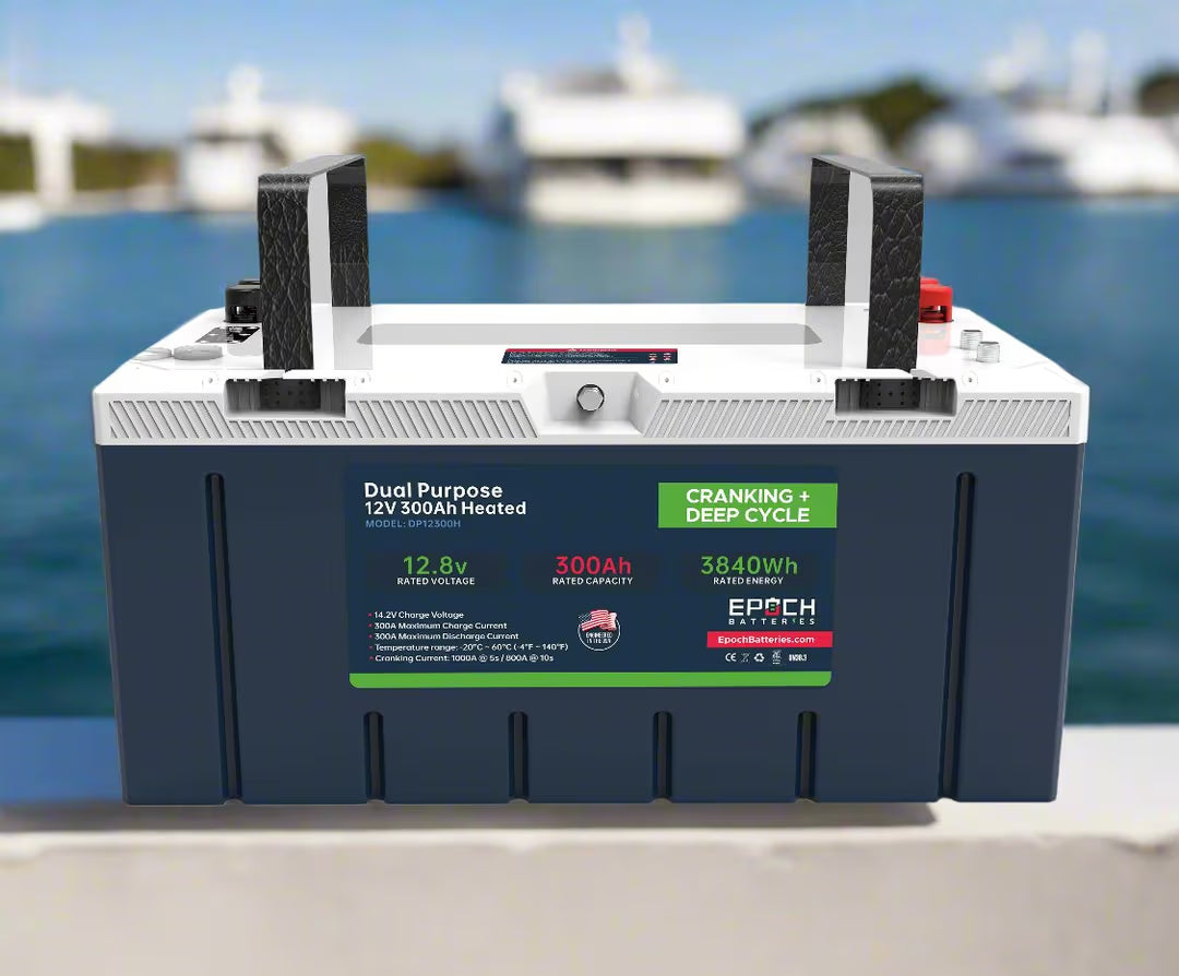 Epoch Batteries - DP12300H - 12V 300Ah LiFePO4 Cranking & Deep Cycle Lithium image 1