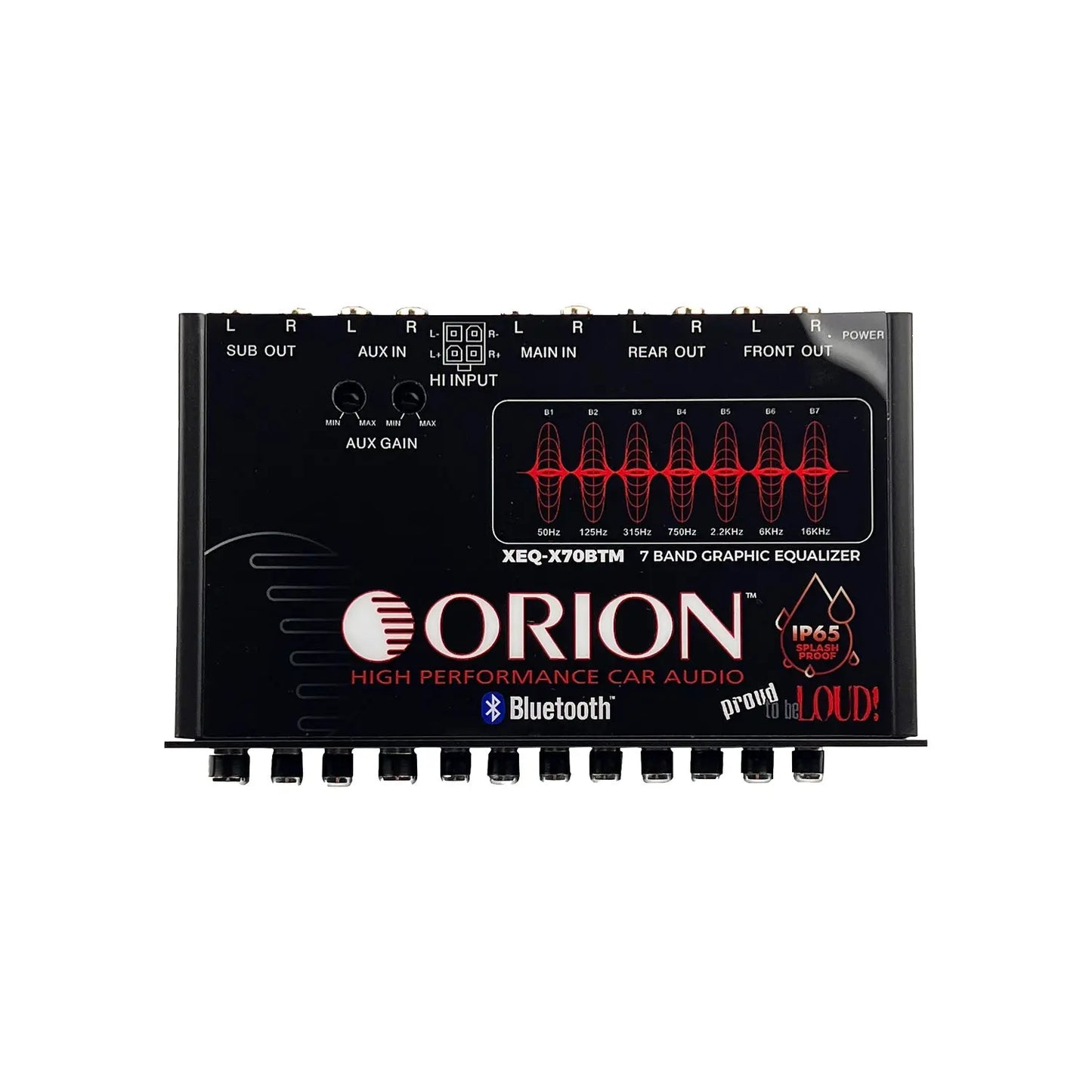 Orion -XEQ-X70BTM - 7-BAND GRAPHIC EQUALIZER 7-Band Graphic Equalizer w/ BLUETOO image 6