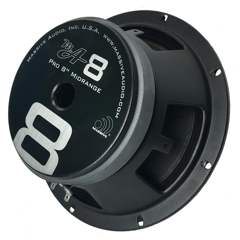 Massive Audio - MA8 - 8" 150 Watt 8 Ohm Mid Speaker (Lower SQ Frequencies image 0
