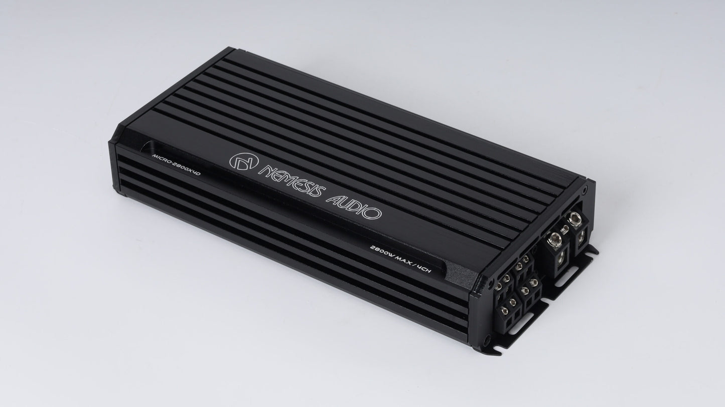 Nemesis Audio - MICRO-2800X4D - 2800W Max/1400W RMS 4-Channel Class D Amp image 0