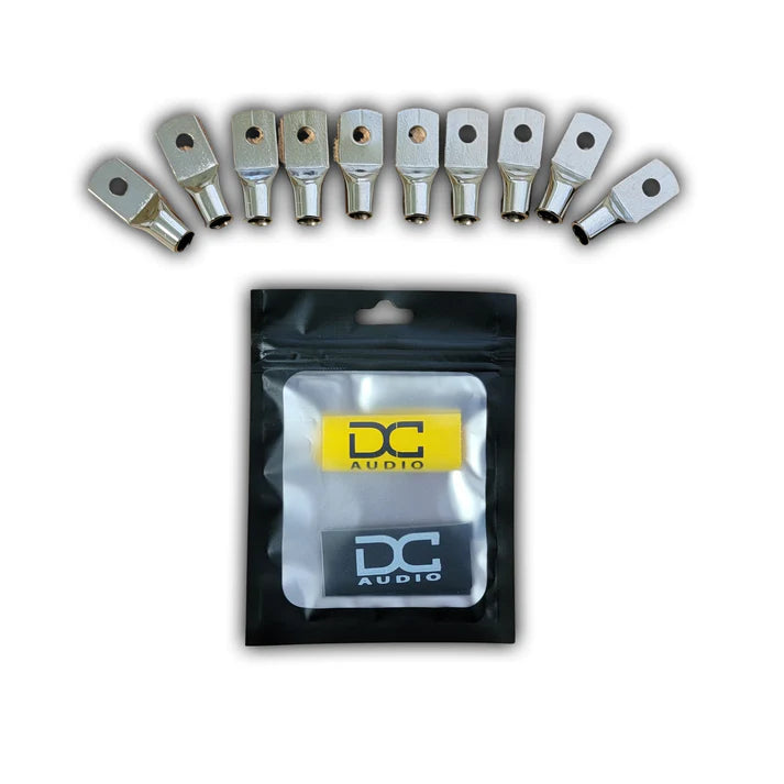 DC Audio -DC Audio 4AWG-10mm Hole Copper Ring Terminals w/ Heat Shrink 1 image 1