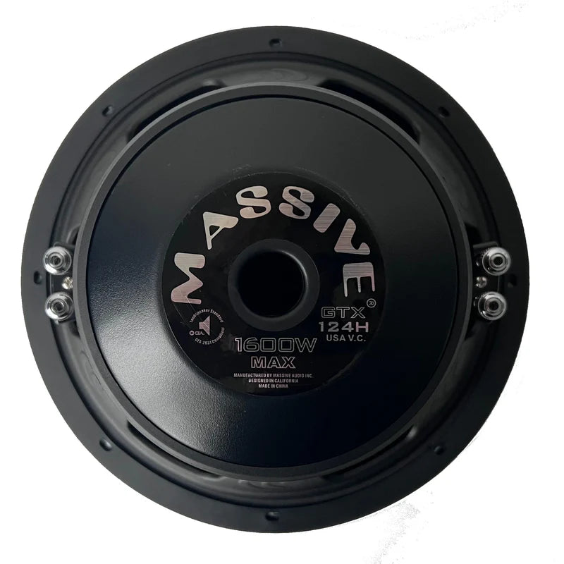 Massive Audio - GTX124H - 12" 800 Watts RMS Dual 4 Ohm Subwoofer image 1