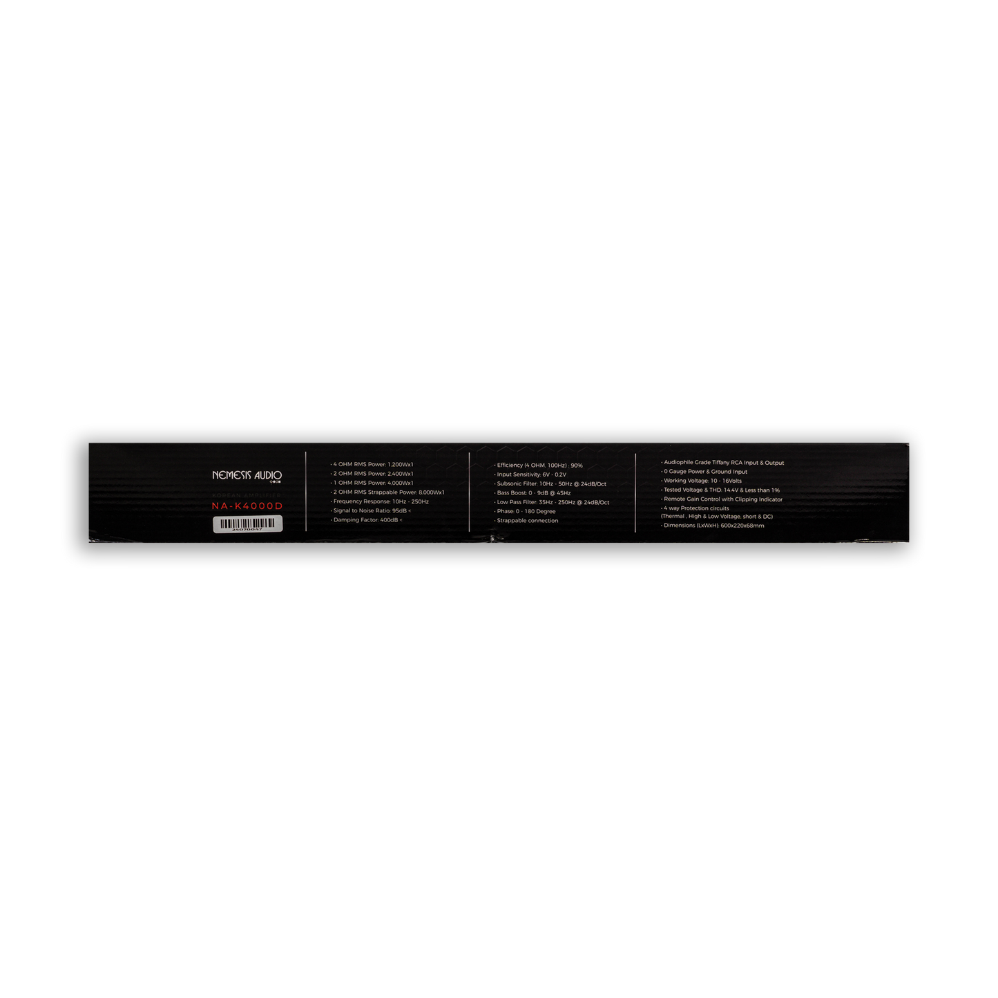 Nemesis - NA-K4000D - 4000W RMS @ 1-Ohm Class D 1-Channel Made In Korea image 5
