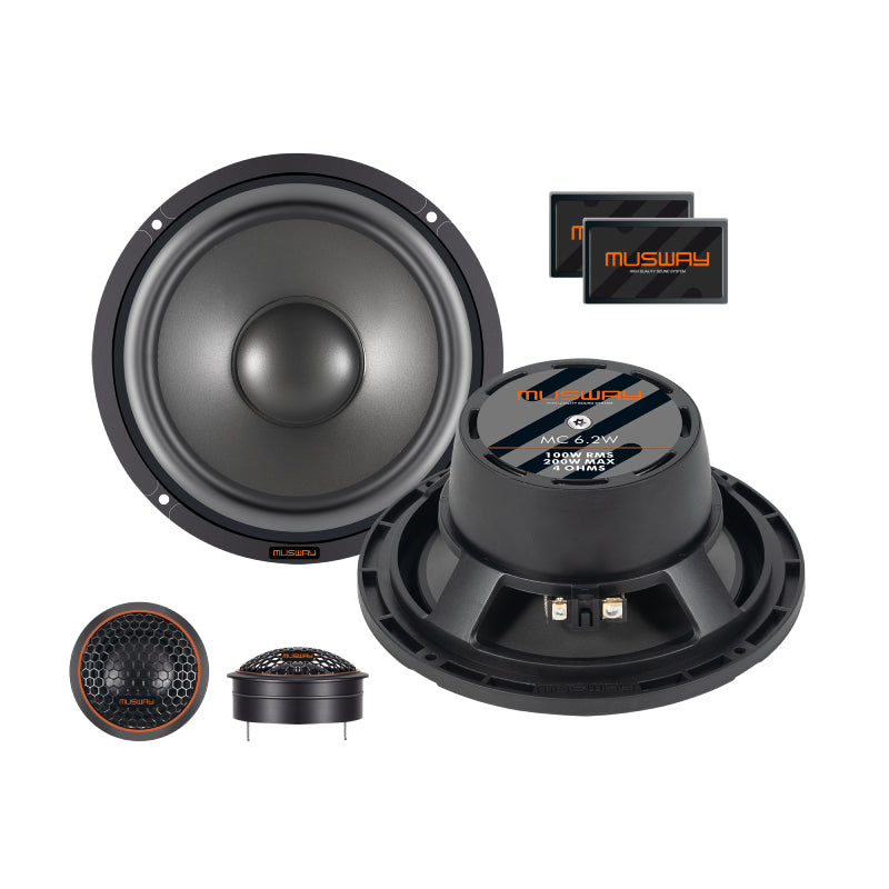 Musway - MC6.2C - 6.5" MG Series 100W RMS 4 Ohms, Active 2-way Component System image 0