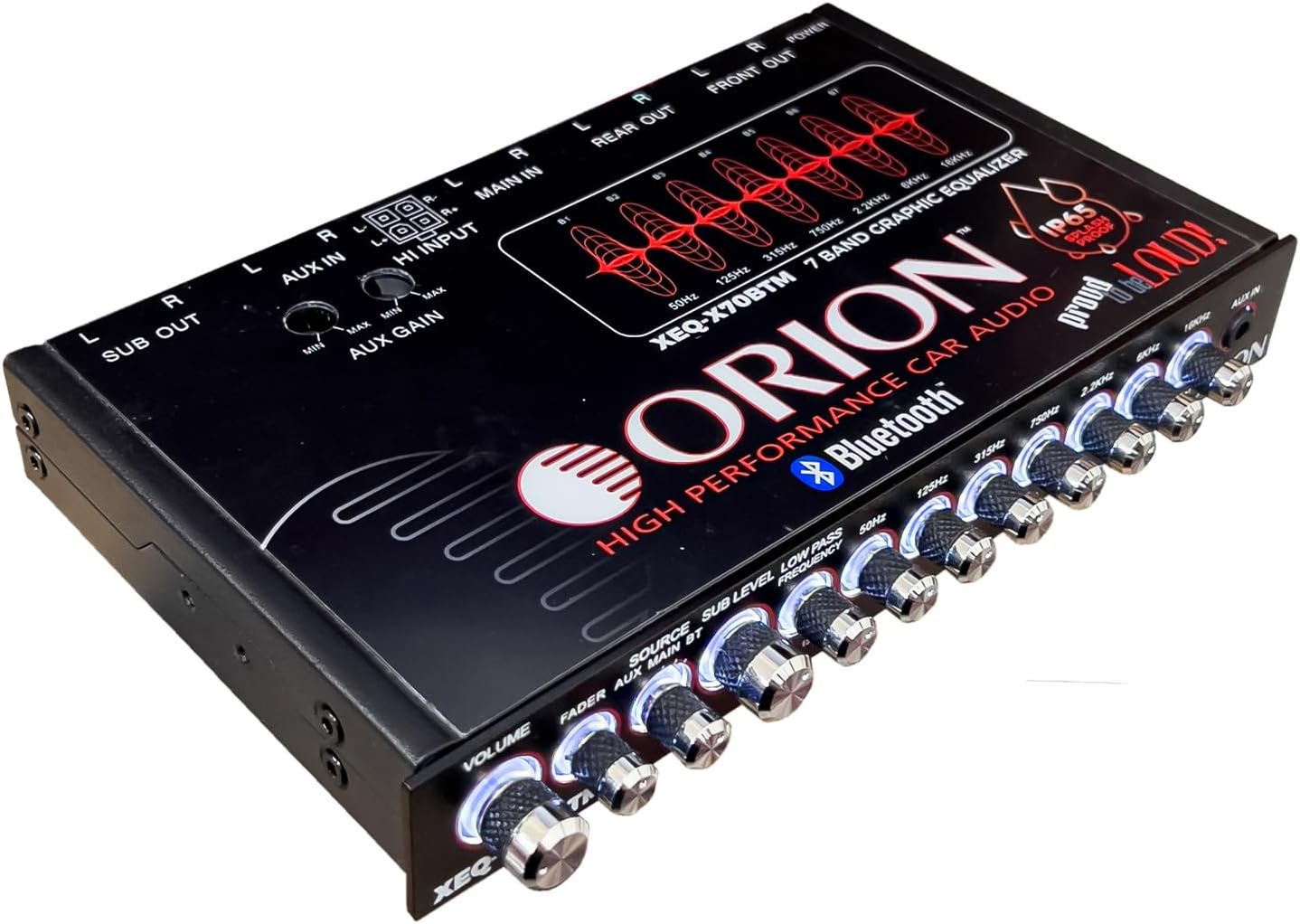 Orion -XEQ-X70BTM - 7-BAND GRAPHIC EQUALIZER 7-Band Graphic Equalizer w/ BLUETOO image 1