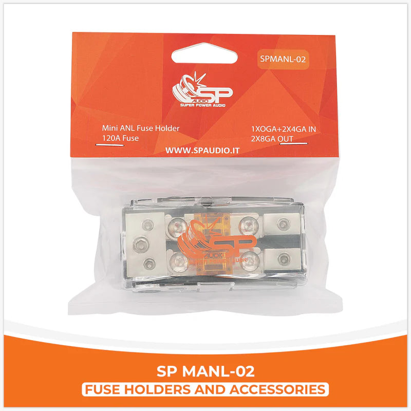 SP Audio - SP MAN 02 - FUSEHOLDER 1x0Ga+2x4GA IN + 2x8 GA OUT image 1