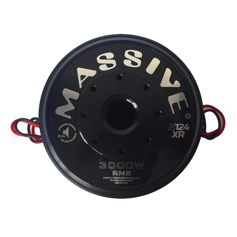 Massive Audio - H124XR - 12" 3000 Watts RMS Dual 4 Ohm 4" V.C. Mega 70 L image 3